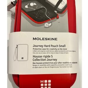 Moleskine Journey Red Hard Pouch - Small NWT